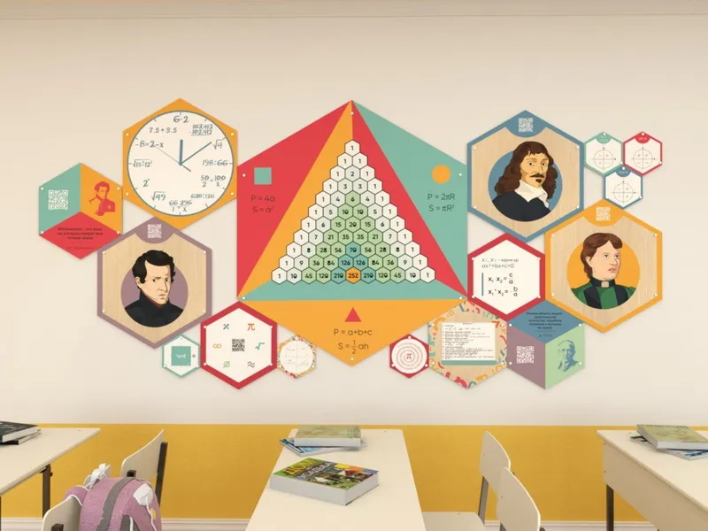 Набор информационно-методических панелей (16 шт.) «Стендум - Математика»