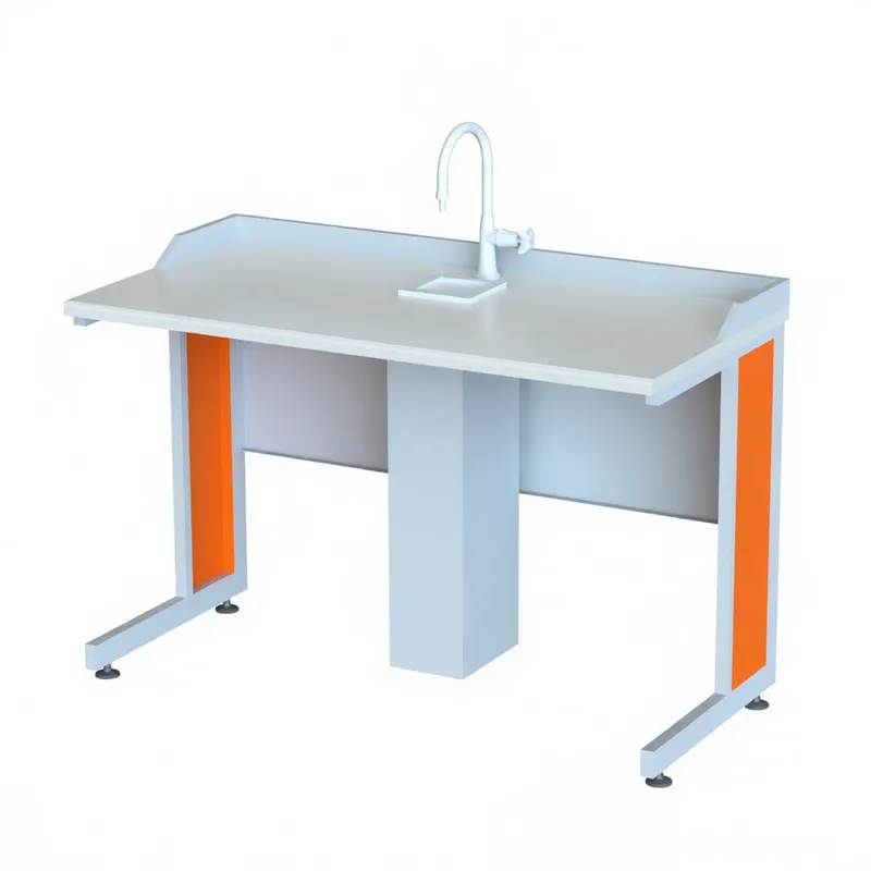 Лабораторный стол ученический 1200×600×750 мм с бортиком