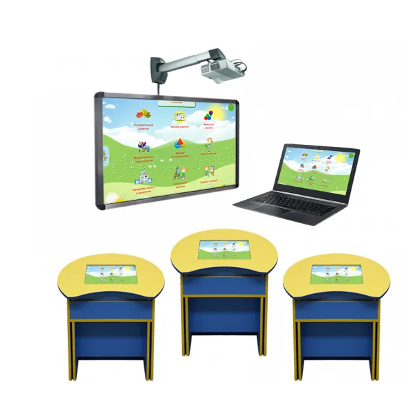 Интерактивный класс на 3 парты с ноутбуком