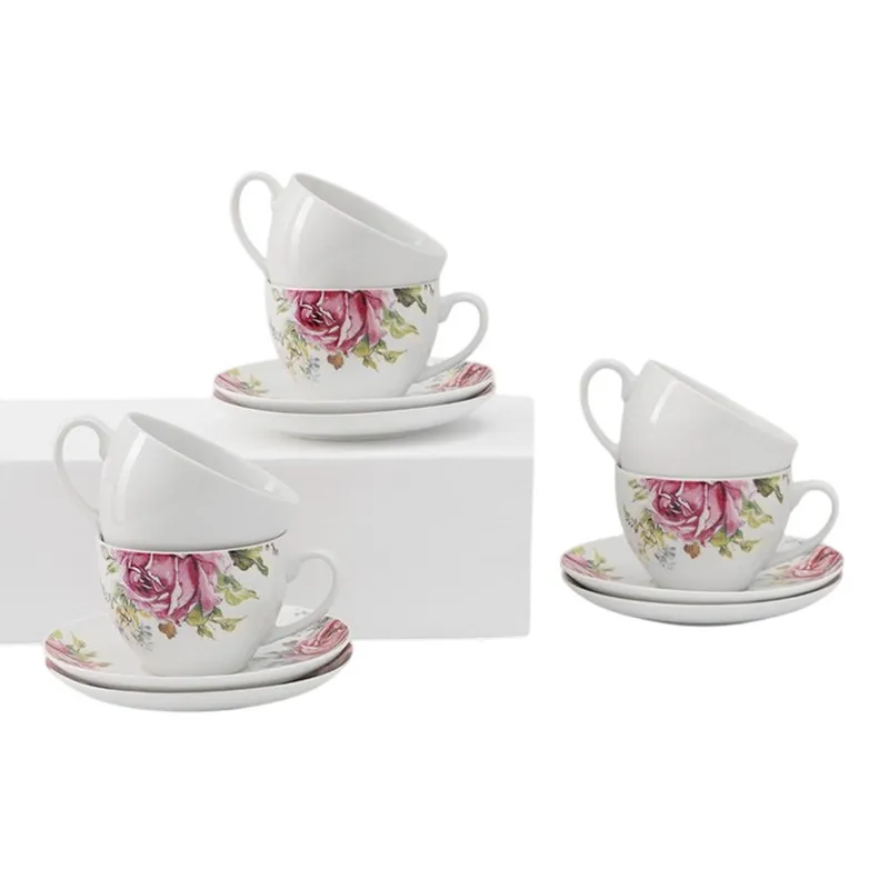Чайный сервиз "Роза", 12 предметов