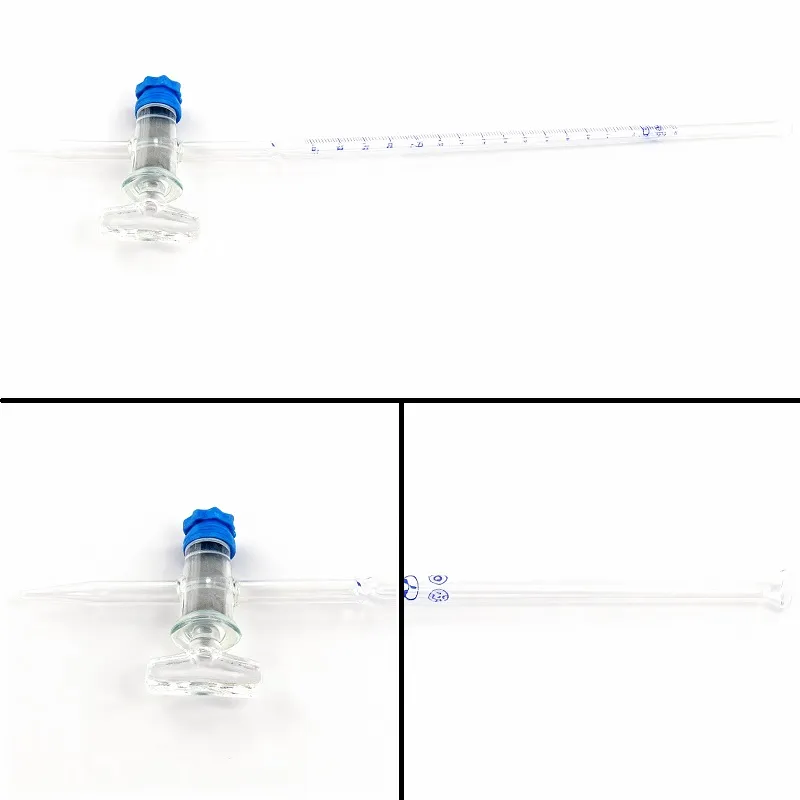 Бюретка стеклянная 10 мл с резьбовым краном