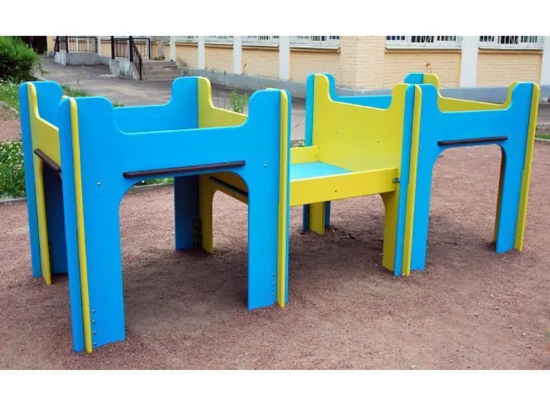 Двойная песочница 320×120×120 см