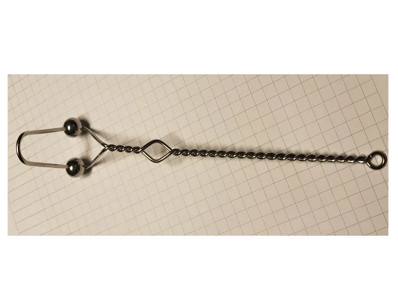 Логопедический зонд «Рогатка» — нерж. сталь