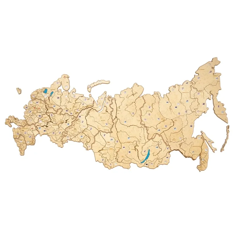Карта России средняя