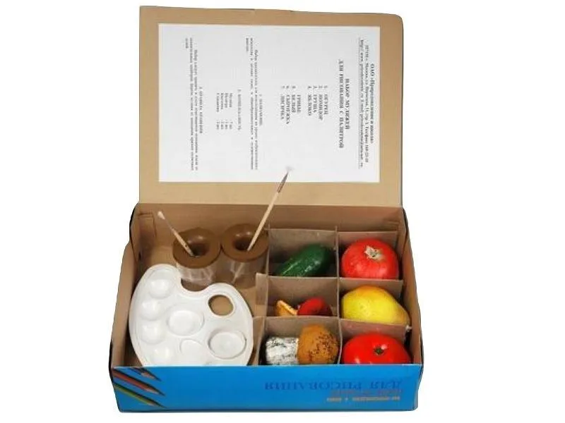 Набор муляжей для рисования — 7 предметов