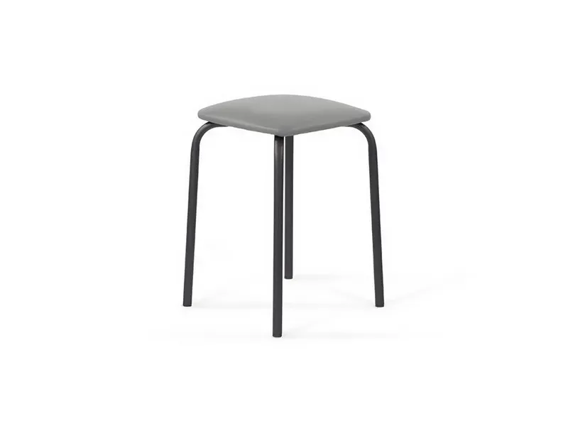 Квадратный табурет чёрный 33×33×45 см