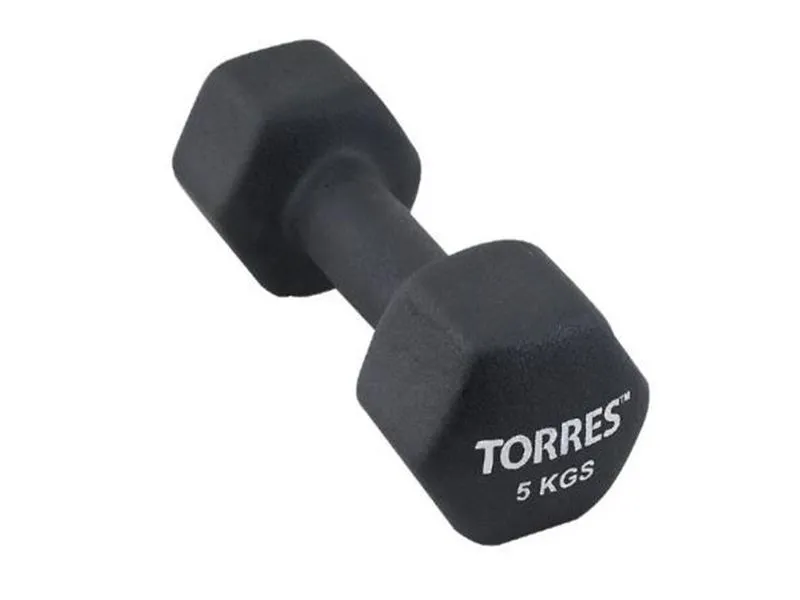 Чёрная гантель 5 кг