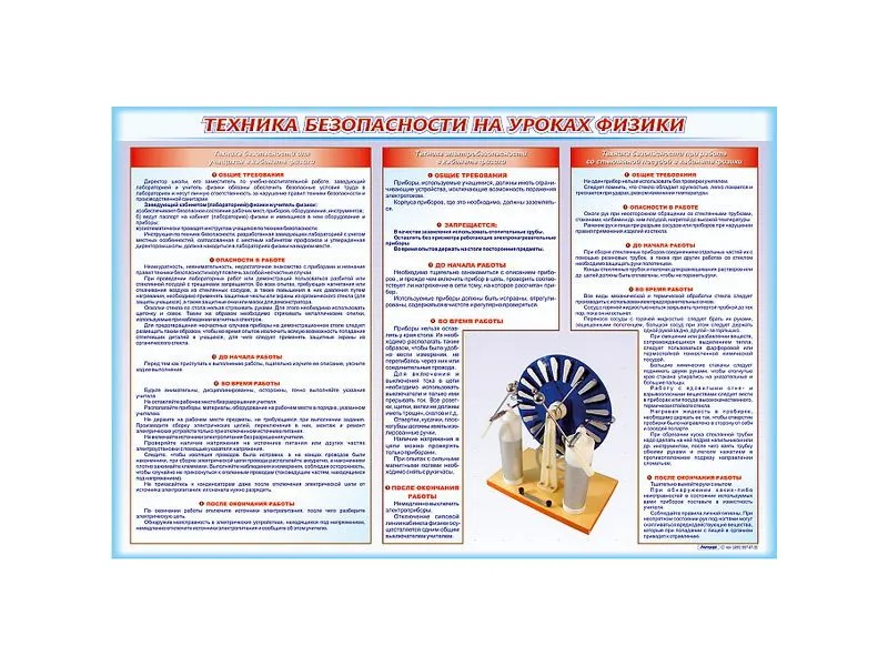 Стенд-уголок "Техника безопасности" с карманом А4