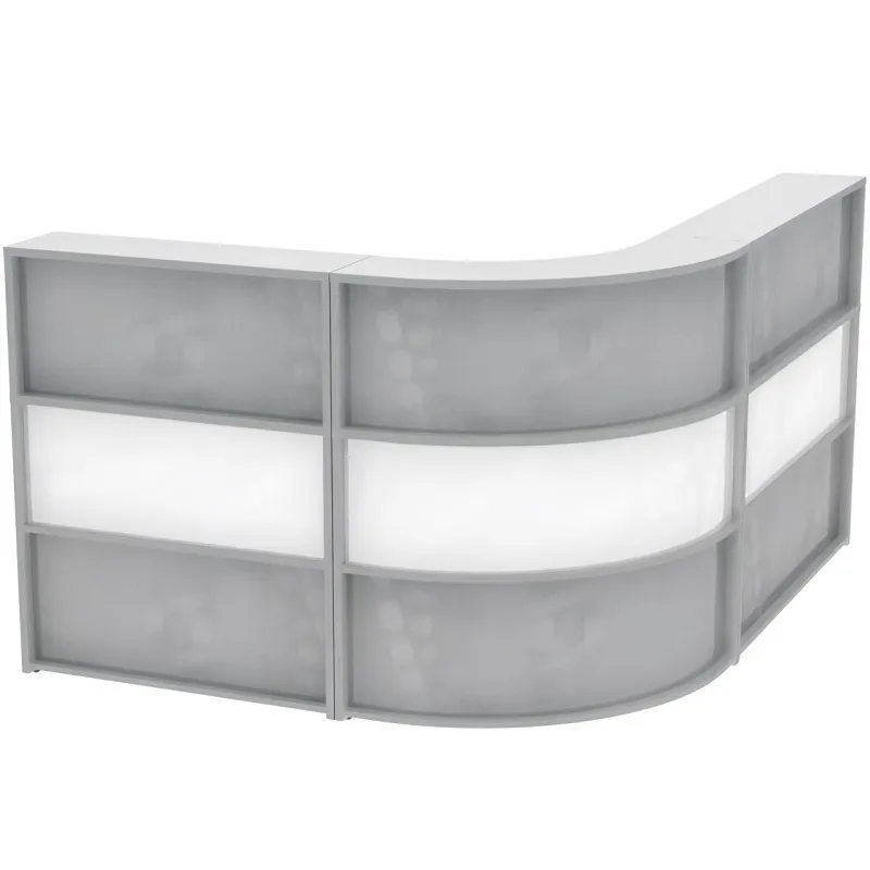 Кафедра библиотечная 1700х2000х1140 мм (серый/белый)