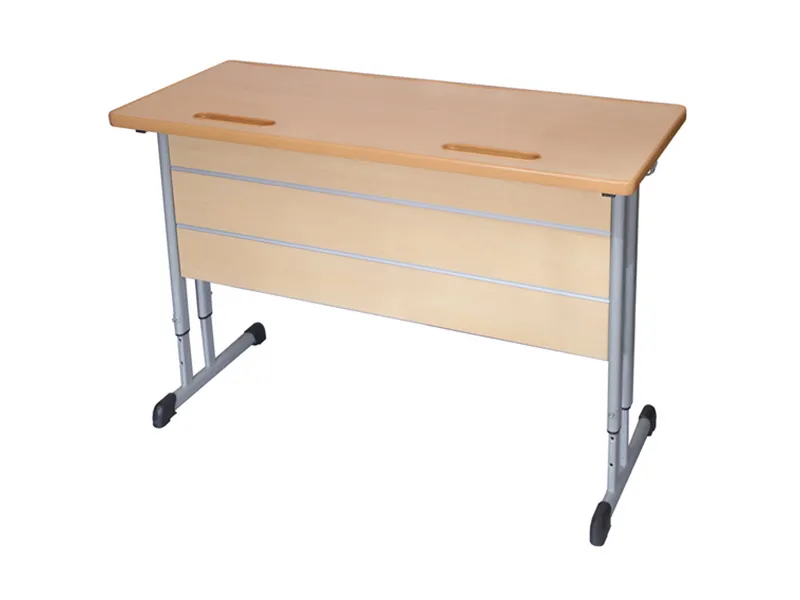 Стол ученический двухместный на плоскоовальной трубе