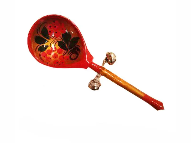 Ложка с бубенцами Хохлома