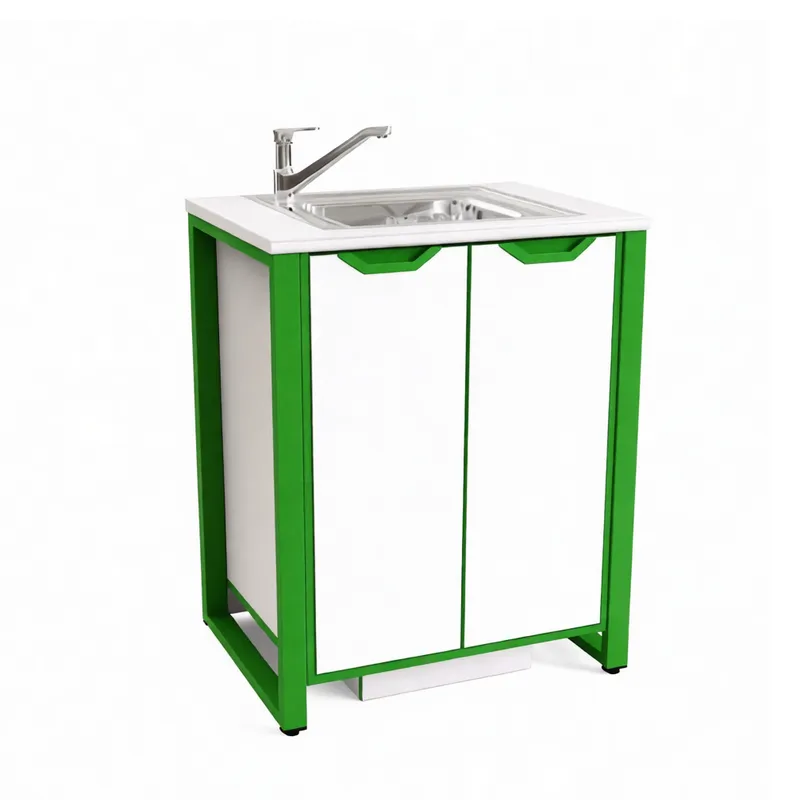 Мойка лабораторная для кабинета химии/физики/биологии (с сантехникой) на металокаркасе