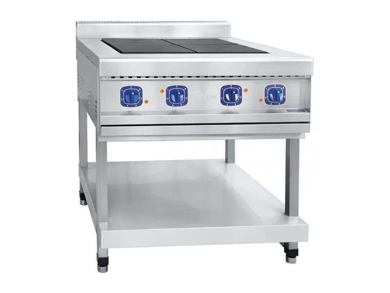 Плита электрическая на подставке, нерж.ст., 4 конфорки, 84х90х(86)94,2 см