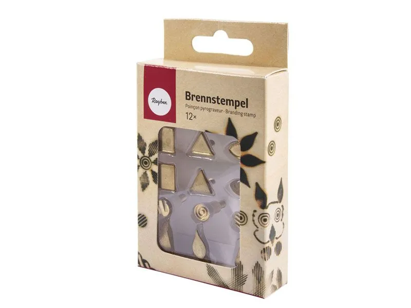 Штампы для выжигания «Формы», набор 12 шт.
