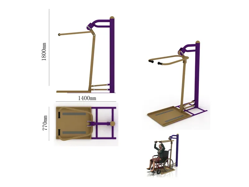 Вертикальная тяга для колясочников — стационарный тренажер
