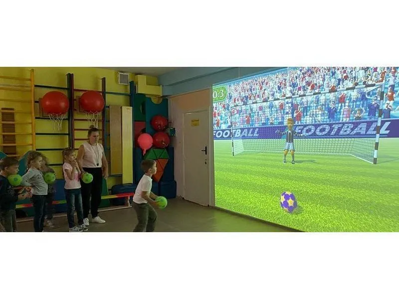 Интерактивная стена Спортбол с Kinect