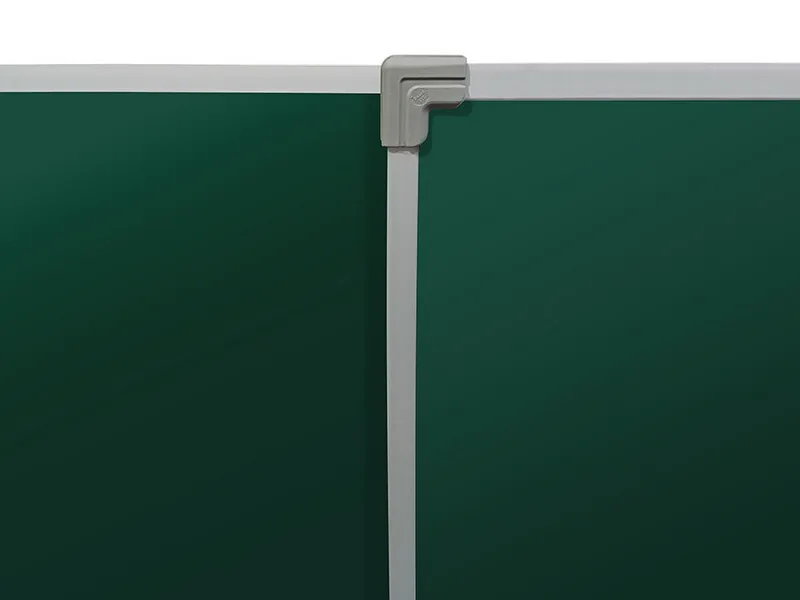 Трехэлементная магнитно-меловая доска 100х200 - алюминиевый профиль