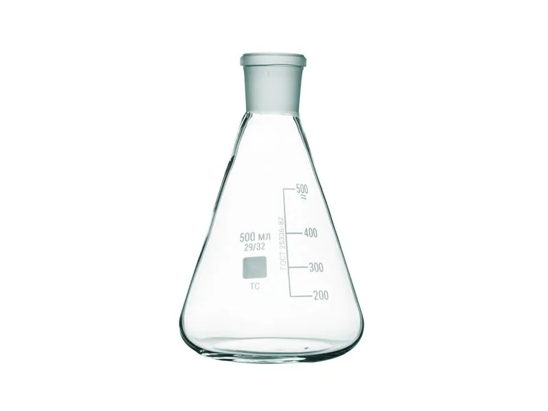 Колба коническая 1000 мл с полиэтиленовой пробкой