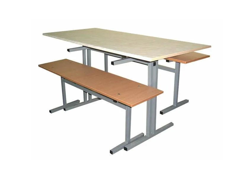 Стол обеденный 4-местный с подвесными скамьями