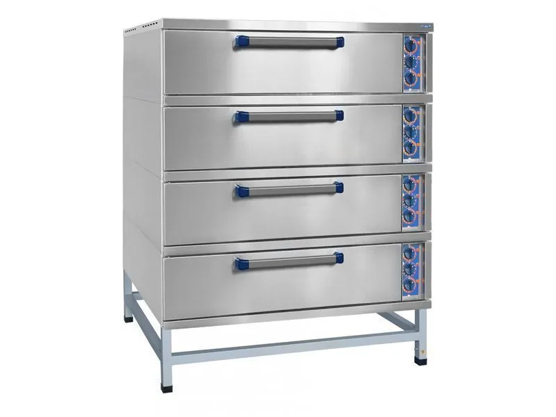 Пекарский шкаф электр., 4 камеры, нерж.ст.