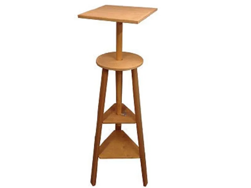 Столик скульптора квадратный, дуб/фанера