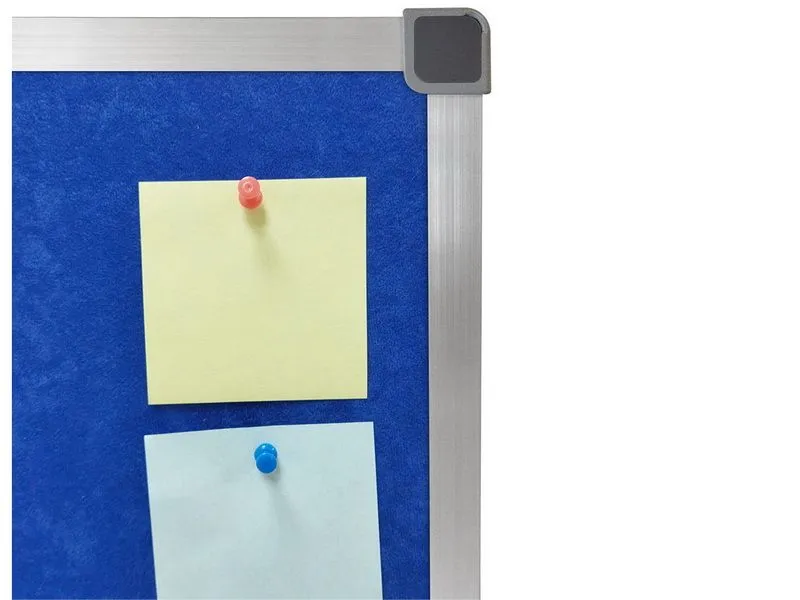 Текстильная доска синяя 100х60 - алюминиевый профиль