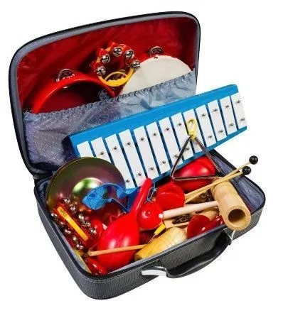 Перкуссионный набор из 17 музыкальных инструментов