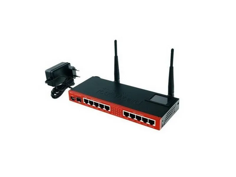 Wi‑Fi роутер MikroTik N300, красно‑черный