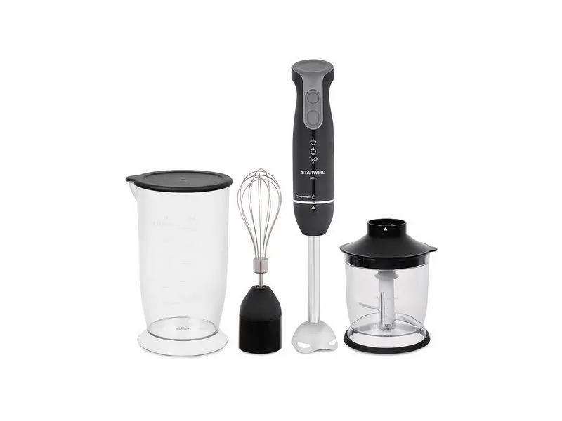 Блендер StarWind SBP2200, погружной, черный/серебристый