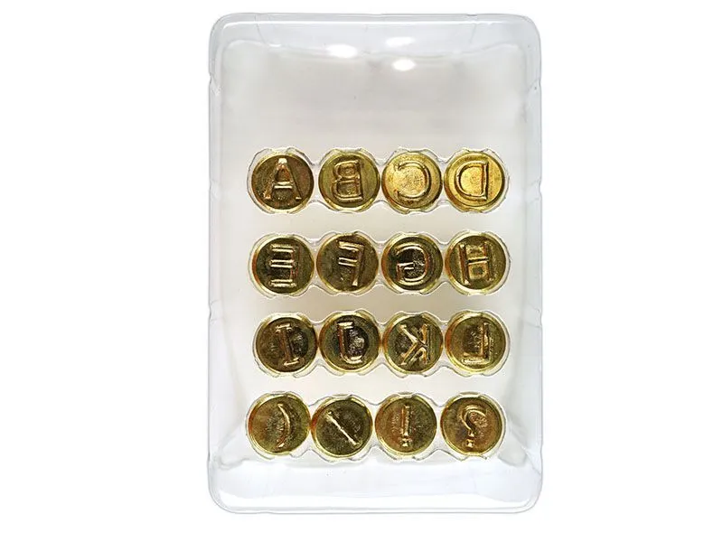 Набор штампов для выжигания A–L, 16 шт.