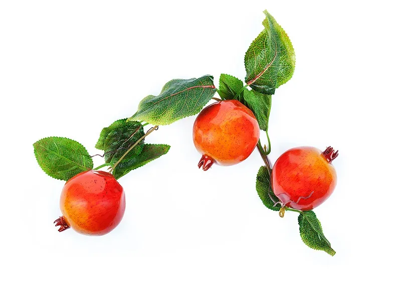 Ветка муляжная «Гранат» в натуральных тонах