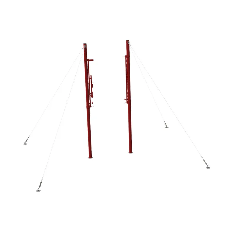 Стойки универсальные на растяжках (для волейбола, бадминтона, тенниса), с механизмом натяжения