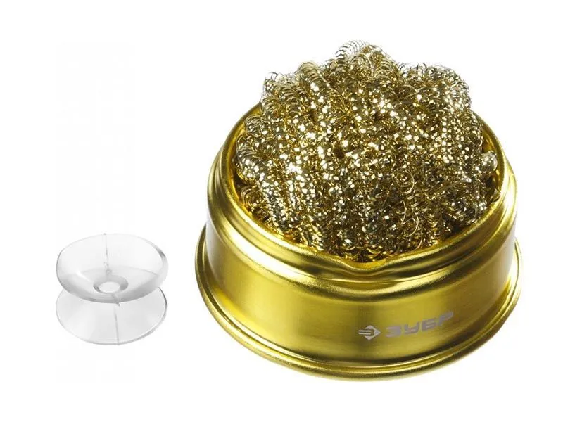 Металлическая губка для очистки жала Зубр