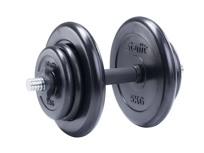 Гантель разборная обрезиненная, 16 кг