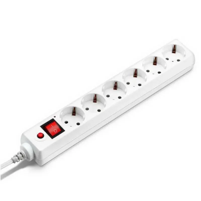Сетевой фильтр Buro 600SH-16-5-W, 5м, белый
