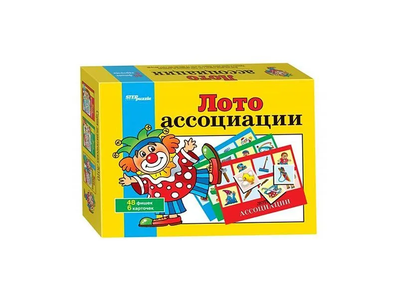 Детское лото "Ассоциации" — 6 карточек