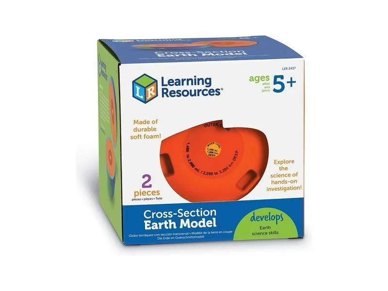 Модель "Слои Земли" в разрезе, 13 см