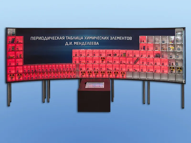 Интерактивный демонстрационный комплекс «Периодическая таблица» напольный