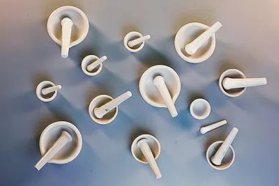 Комплект ступок с пестиками, 12 шт