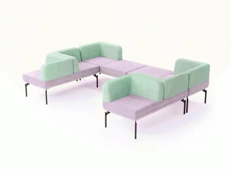 Мини‑диван Изи L15-3S, 1980×660 мм