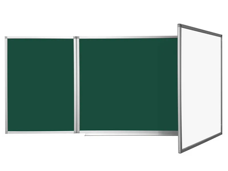 Трехэлементная магнитно-комбинированная доска 100х300 - в премиум профиле