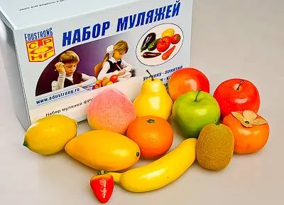 Набор муляжей фруктов — 12 предметов (ЭДГ-6225)