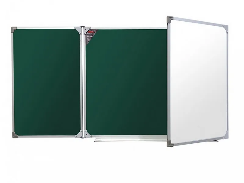 Трехэлементная магнитно-комбинированная доска 100х500 - алюминиевый профиль