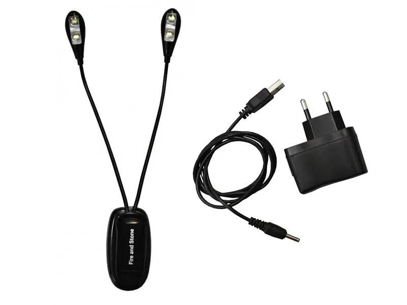 Светодиодная лампа для подсветки партитур STANDS & CABLES LED-4, цвет черный