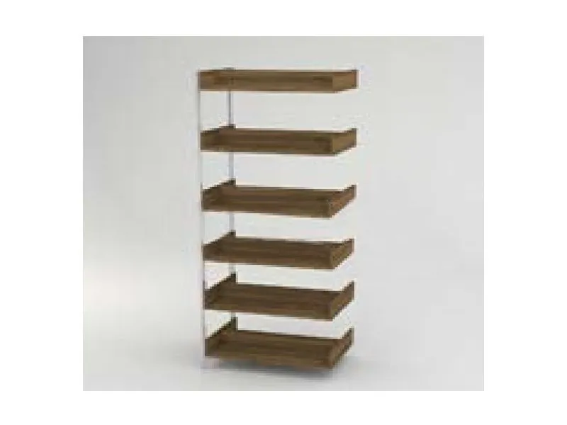 Стеллаж 2-сторонний пристраиваемый 6 полок (ЛДСП) 900х560х2090 на металлокаркасе