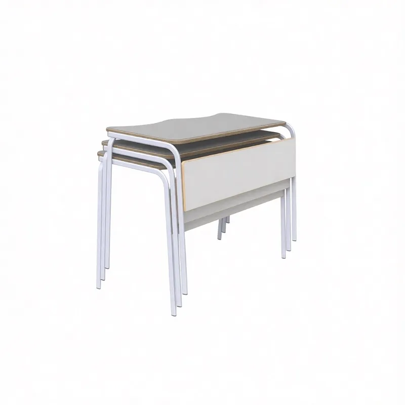 Парта двухместная стопируемая, с экраном