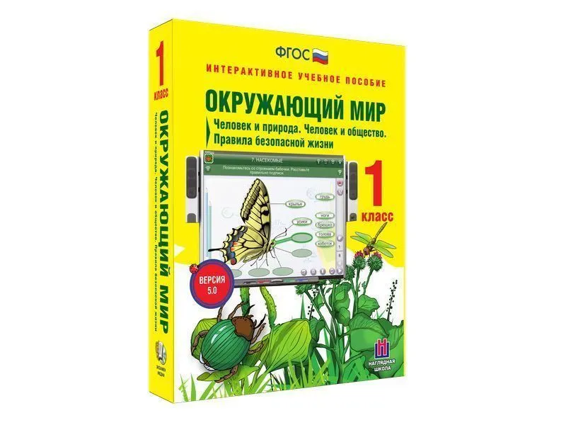 Интерактивное учебное пособие Окружающий мир 1 класс. Человек и природа. Человек и общество