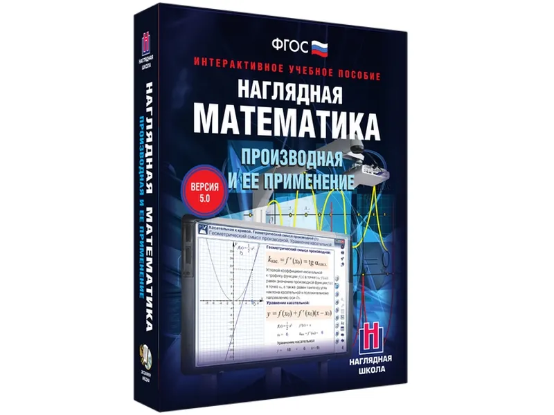 Наглядная математика. 10 класс. Производная и её применение. Интерактивное учебное пособие