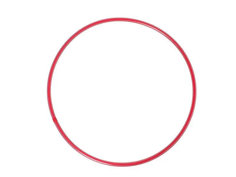 Обруч пластиковый, 70 см, красный