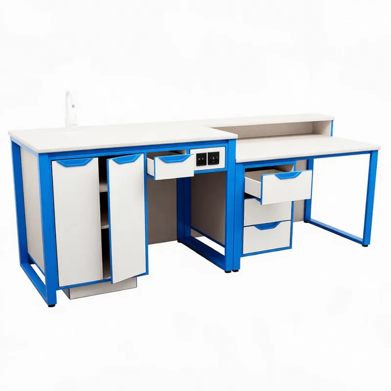 Демонстрационный стол для кабинета химии 2400 мм